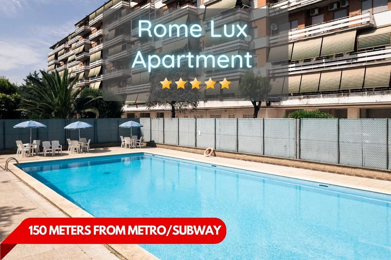 شقة A/C - Pool - Parking Metro B روما إيطاليا